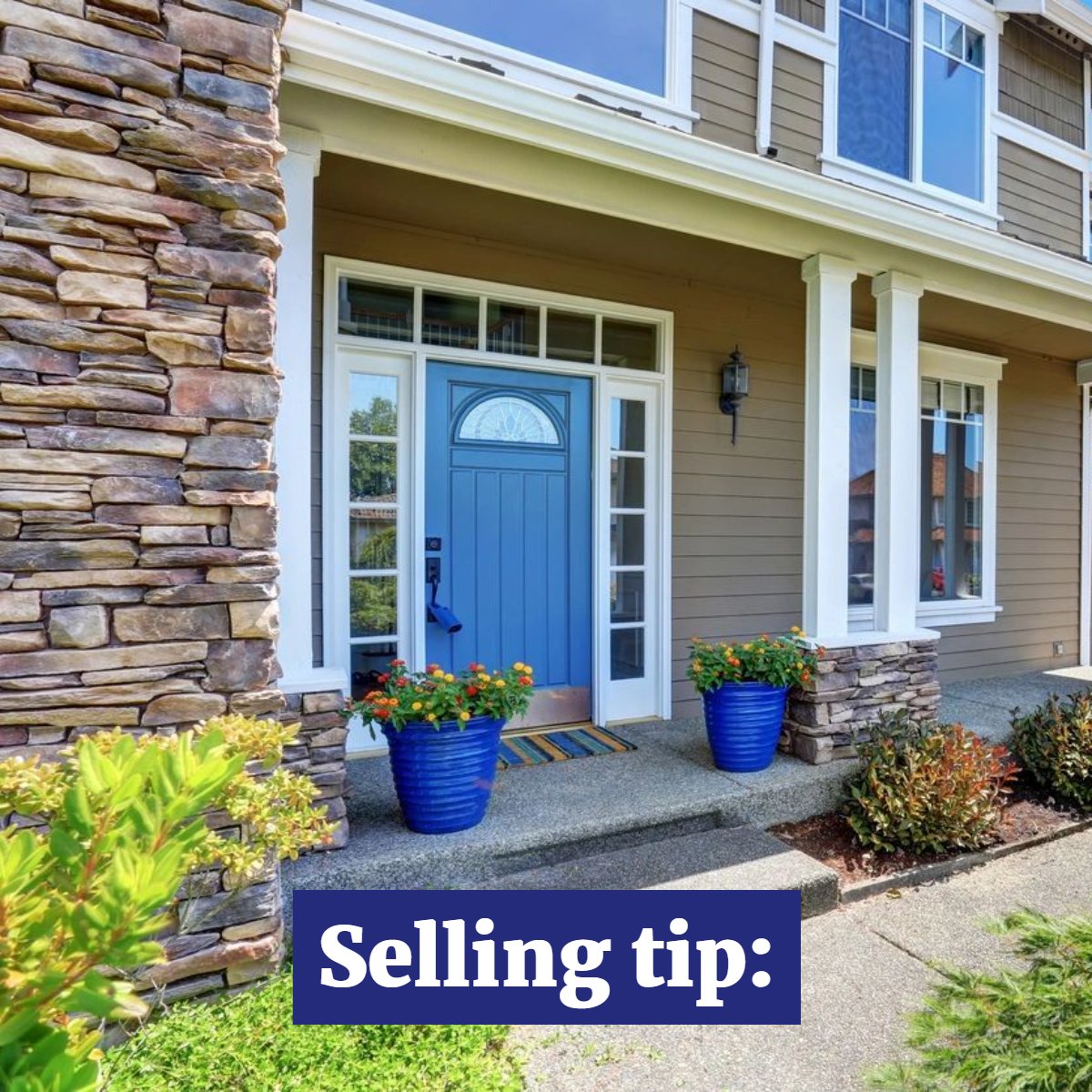 Make a great and memorable first impression -- paint your front door a fun and glossy color.