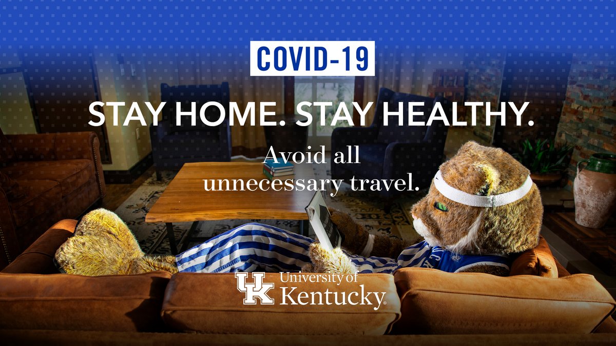 #FlattenTheCurve #BetterTogetherUKY #TeamKentucky #HealthyAtHome