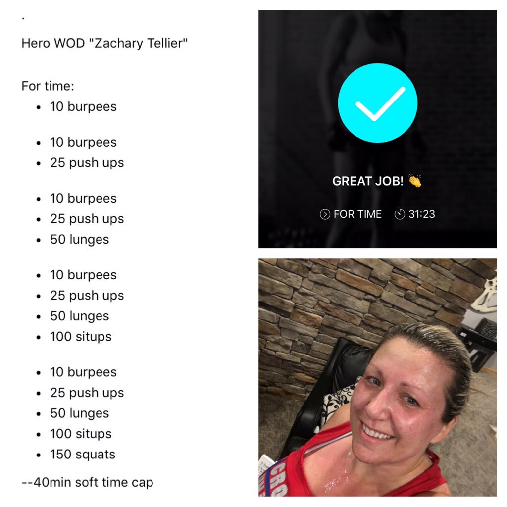 sonja_stoll's tweet photo. Hero work out this morning. Taking on the quaran-toning challenge with my HRS and pro teams @THDchuck @FrankBlakePro @chrisalbano4 @HrsVoa https://t.co/O2brYx0Hs8