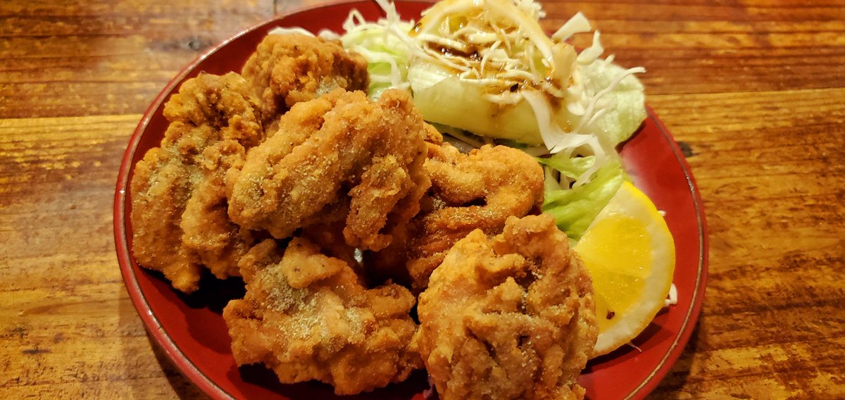 ট ইট র 蓮根 鳥の唐揚げ昆布茶風味 蓮根と海老のはさみ揚げ ワカサギの唐揚げ かすべの唐揚げ 溝の口 蓮根 居酒屋 北海道根室 ふらっと溝の口 田園都市線 南武線