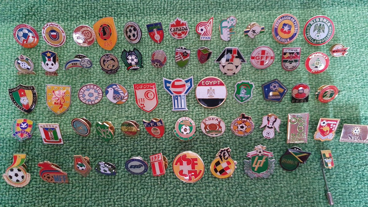 Badges of FIFA national teams. (Just missing Central African Republic)