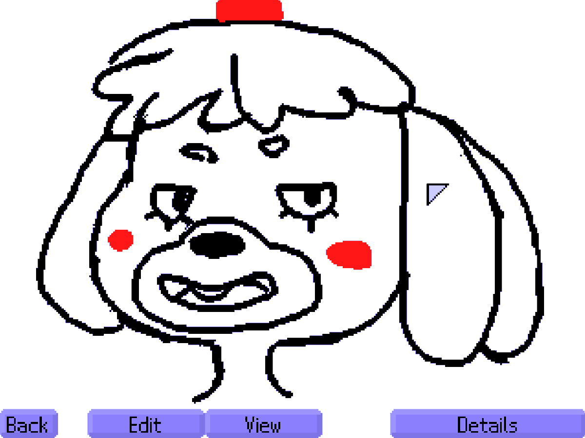 AntiAntiChr1st's tweet photo. Have a crappy Isabelle I made in Clipnote Studio https://t.co/acuozIgKTZ
