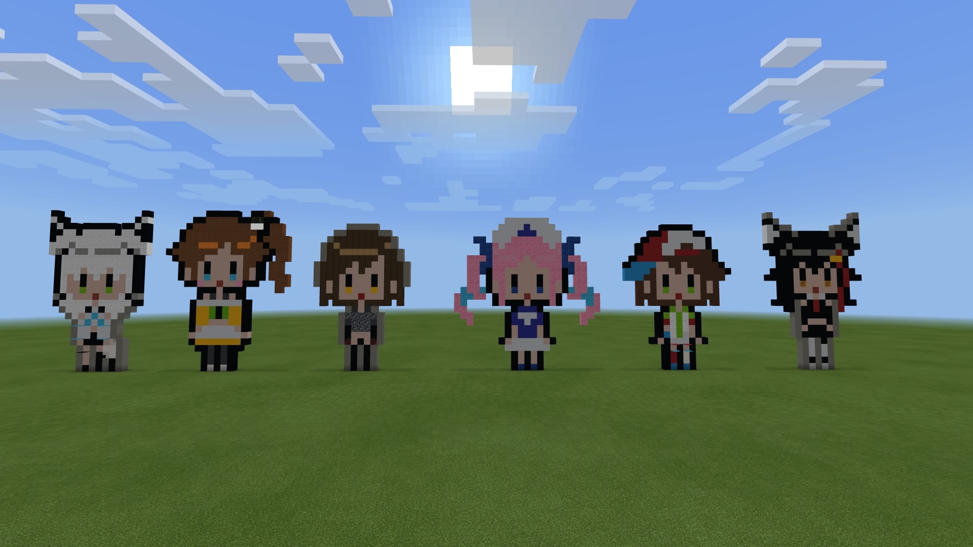 フチタマ ホロライブマイクラドット絵 1 6 フブキ絵 祭絵 ロボ子art あくあーと プロテインザスバル みおーん絵 T Co Tonpojp312 Twitter