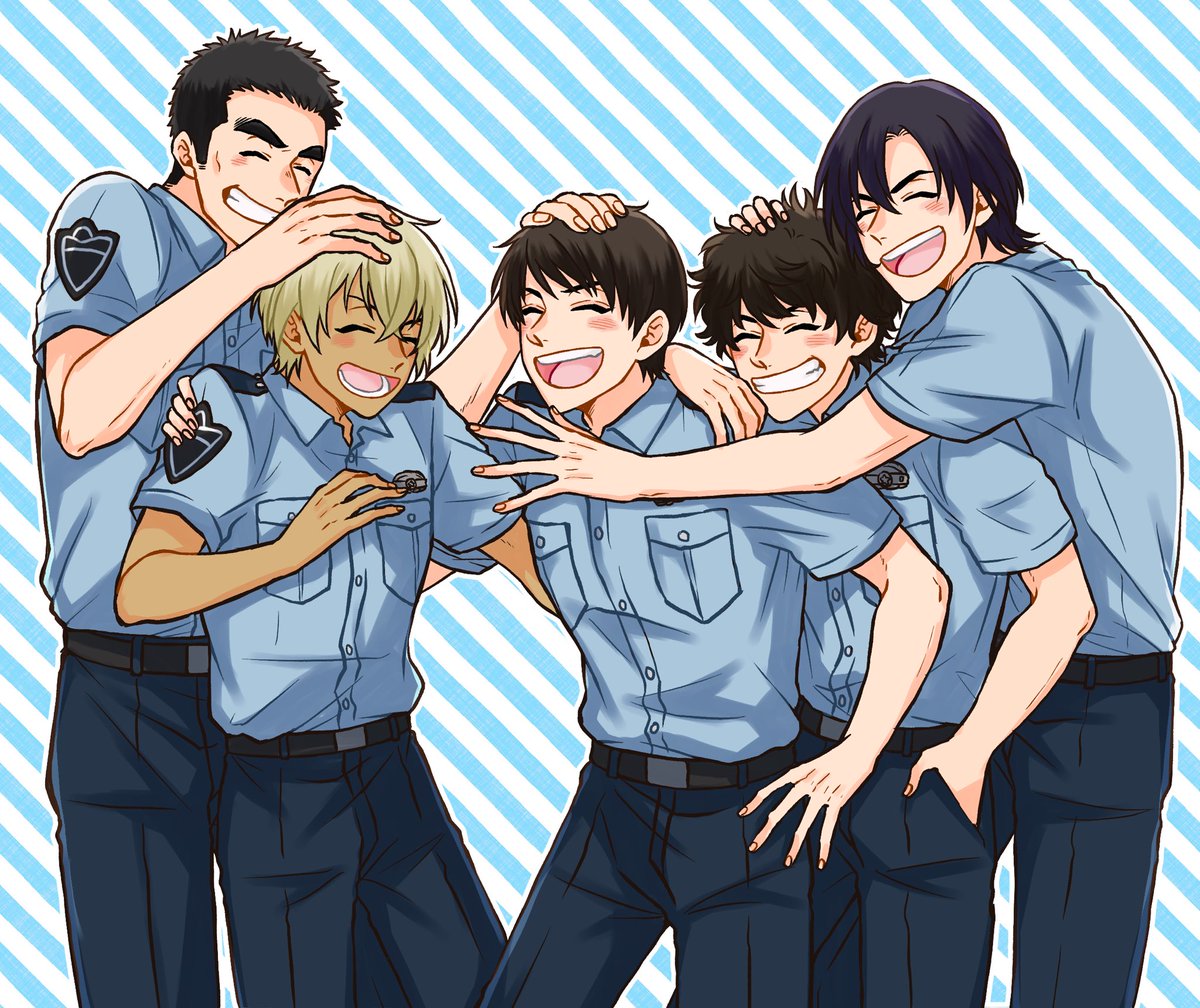 パーソナルスペースが狭い伊達班 さきこのイラスト