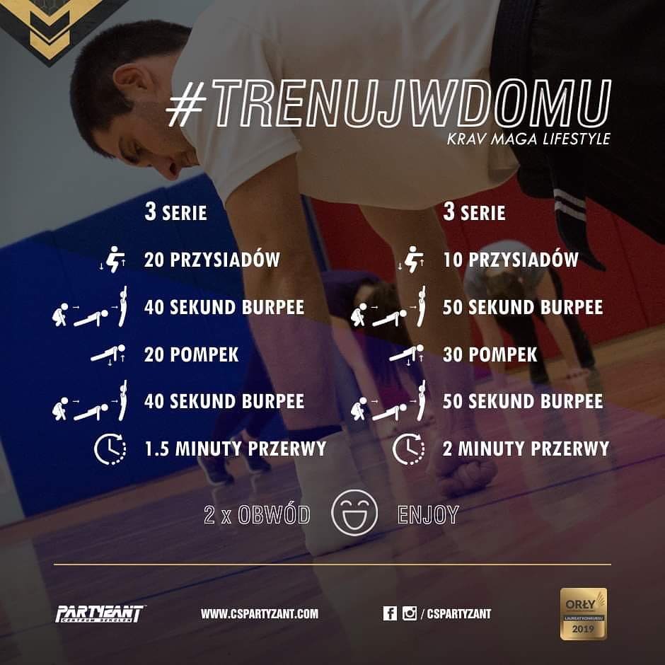 cspartyzant's tweet photo. Jak się trzymacie na odwyku od sali treningowej? Niech ta przymusowa przerwa nie skutkuje spadkiem formy. W domu też się da - najważniejszy jest pomysł !! A jeśli go nie masz podpowiadamy rozruch na dziś, 2 obwody po 3 serie w celu poprawienia lub utrzymania kondycji 😃😎 https://t.co/ewY0rf50pe