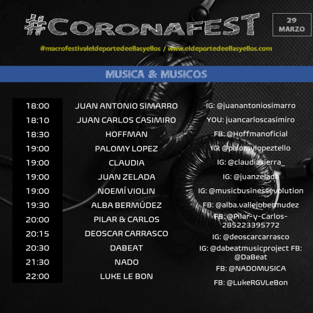 mornings4_0's tweet image. Ven al GRAN #Festival Online #CoronaFEST ¡Ritmo y Humor para salvar MÁS vidas! #Yomequedoencasa #quedateencasa Todos los fondos se destinarán a la compra de material sanitario
3dcovid19.tech/coronafest/