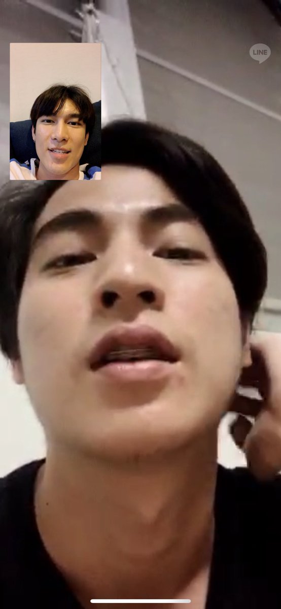 190817 m: yai nong is trained to be A-Sor (sis-in-law)g: -----g: tomorrow's gonna be a rough day, fighting!  m: we've been talking for some time now, why didn't you tell me that there's chocolate on my mouth? g: aaah~ i didn't know 555