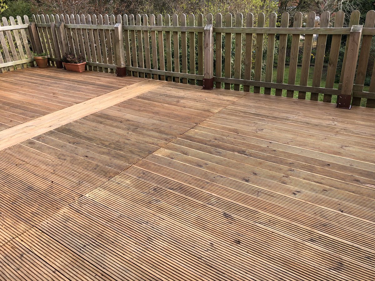 KarlaCrowley's tweet photo. @harris_creative Here’s a little update. Looks better now but I don’t have enough @Sadolin_UK to carry on :( https://t.co/cLlfxXCdv6