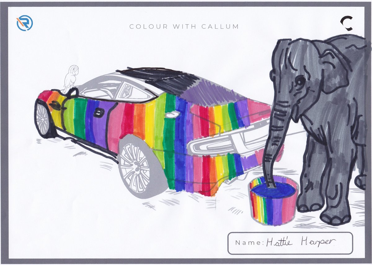 markwharper's tweet photo. Thanks for the project Ian! Here is my 6 year olds design! Not sure what to say. Sorry is probably a good place to start! #colourwithcallum https://t.co/A4Cghw333v