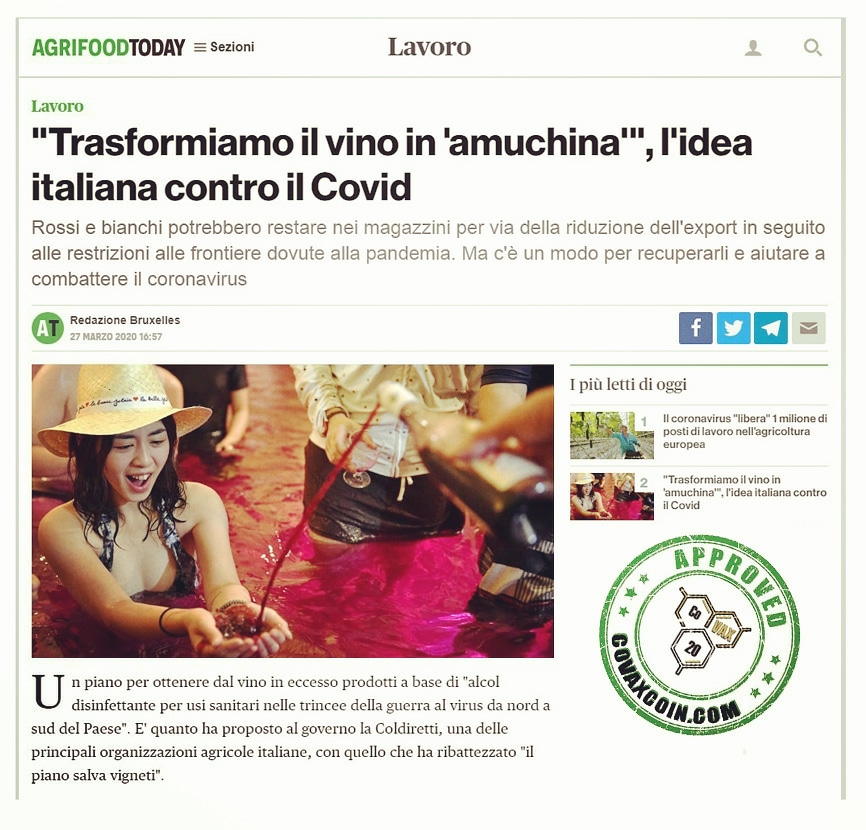 covax20's tweet image. covaxcoin.com #COVID19 
agrifoodtoday.it/lavoro/dal-vin…