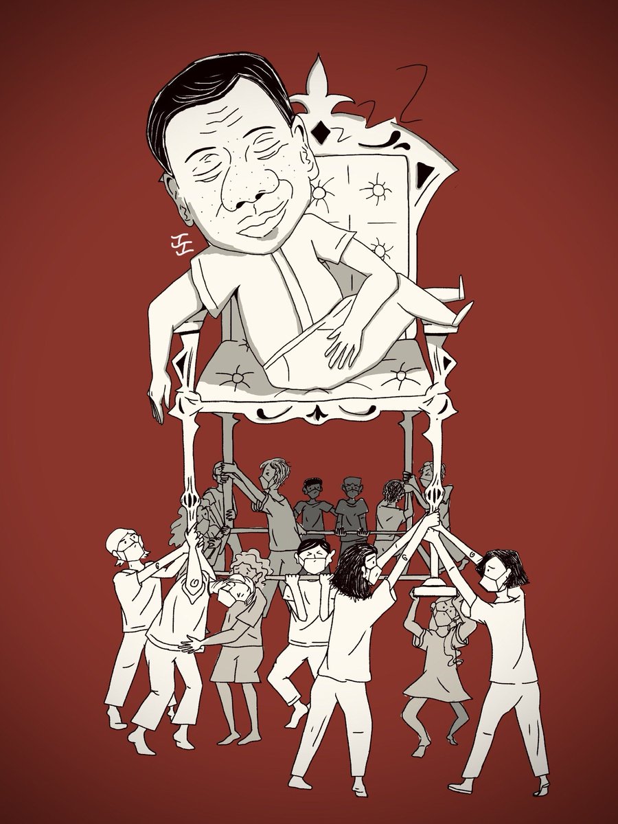 karmakomiks's tweet image. &quot;Kayo po na nakaupo
Subukan niyo namang tumayo
At baka matanaw, at baka matanaw ninyo
Ang tunay na kalagayan ko&quot;

mga salita mula sa kantang &quot;Upuan&quot; ni Gloc-9

dibuho ni Dahon-dahon

#NOtoVIPTesting 
#MassTestingPHNow 
#NoToEmergencyPowers 
#MedikalHindiMilitar