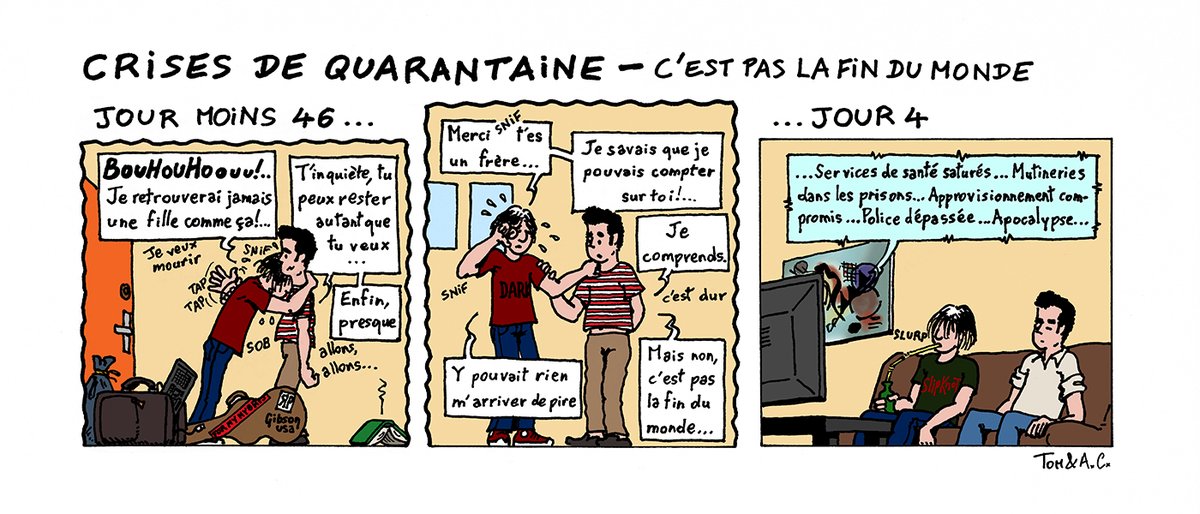 QuarantaineDe's tweet photo. [Jour 4] : C'est pas la fin du monde... #COVID19 #Confinement https://t.co/pBFJX0qKsl