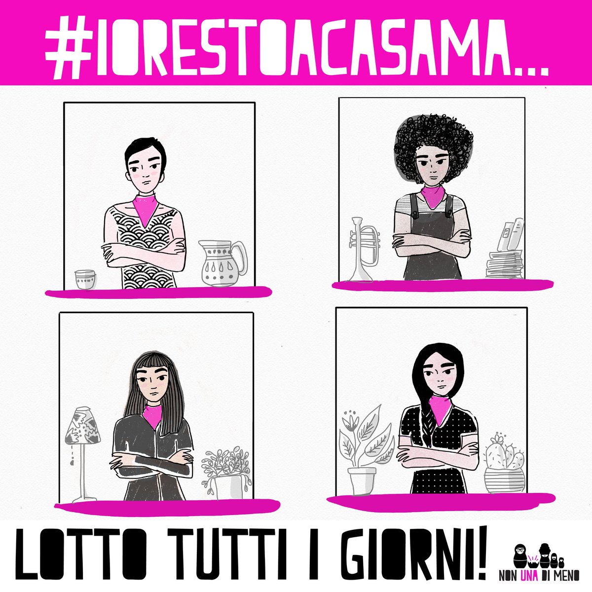 nonunadimeno's tweet photo. #iorestoacasama per molte donne e soggettività lgbtqi* la casa non è un posto sicuro. L'isolamento aumenta il rischio di violenza domestica. È attivo il 1522 per contattare il centro antiviolenza a te più vicino. #iorestocasa ma che nessuna resti sola!
https://t.co/GQ69wc2L7t https://t.co/QL0Uen1guP
