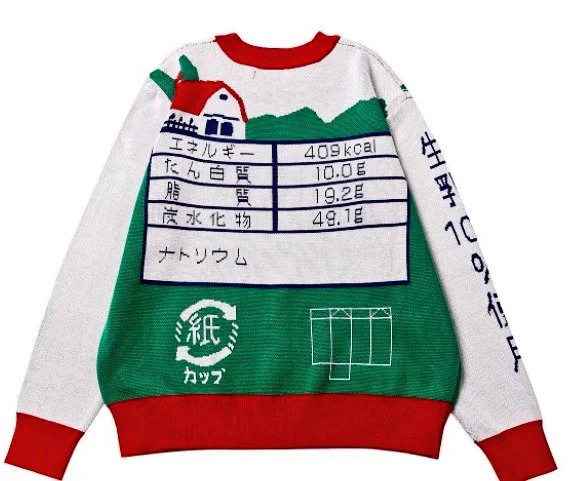 クソダサいけどちょっと欲しくなる？裏まで凝ってる牛乳のセーターwww