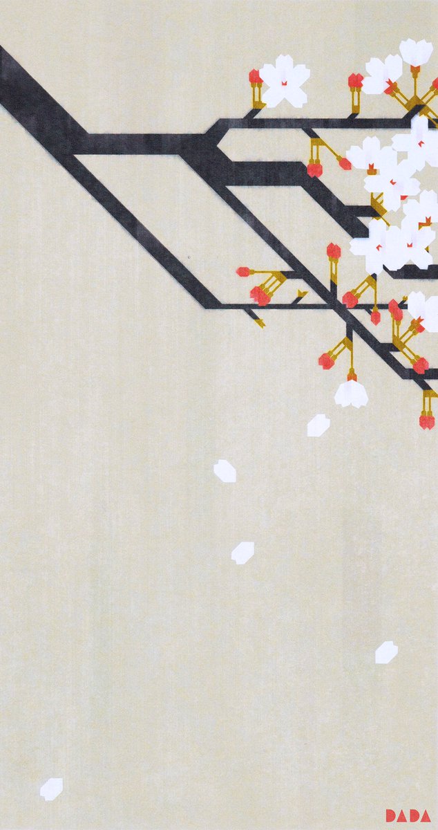 「桜
#illustration #イラスト 」|六角堂DADAのイラスト