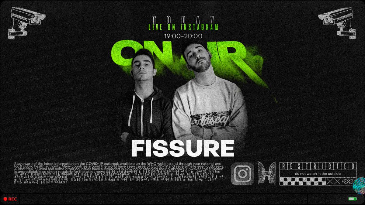 its_Fissure's tweet photo. Today 7 pm CET @ Instagram 
• Unreleased music
• Q&amp;A
See you there!
@GHRZcollective https://t.co/DJ4O1rS7VH