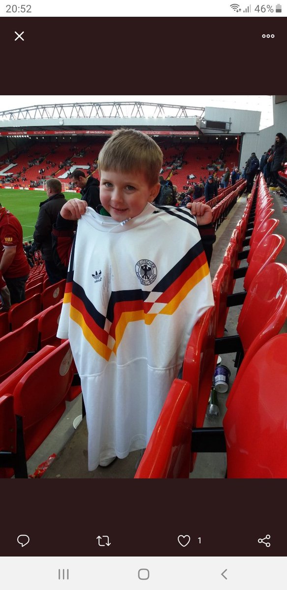 mark argent (@markjargent) on Twitter photo 2 years ago today, you signed my sons 1990 original WC 90 West Germany shirt.Legend Lothar ⚽️
<a href="/LMatthaeus10/">Lothar Matthäus</a>
<a href="/LFC/">Liverpool FC</a>
<a href="/DFB_Team_EN/">German Football</a> 2 years ago today, you signed my sons 1990 original WC 90 West Germany shirt.Legend Lothar ⚽️
<a href="/LMatthaeus10/">Lothar Matthäus</a>
<a href="/LFC/">Liverpool FC</a>
<a href="/DFB_Team_EN/">German Football</a>