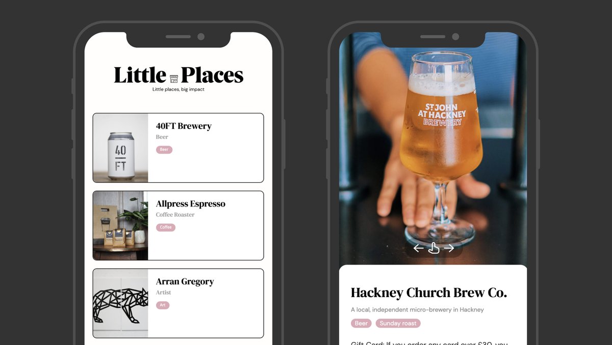 jsnford's tweet image. My girlfriend and I spent the evenings this week working on a little project called Little Places. 

It&apos;s a website documenting small businesses, creators and makers in London who are shifting their businesses to cope with the current situation. 

littleplaces.london