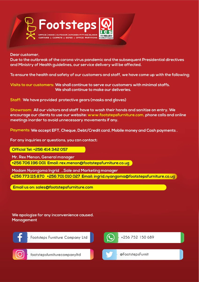 Announcement *#wecare #footstepscares #BeKind #Becareful #BeSafe  #BeSmart