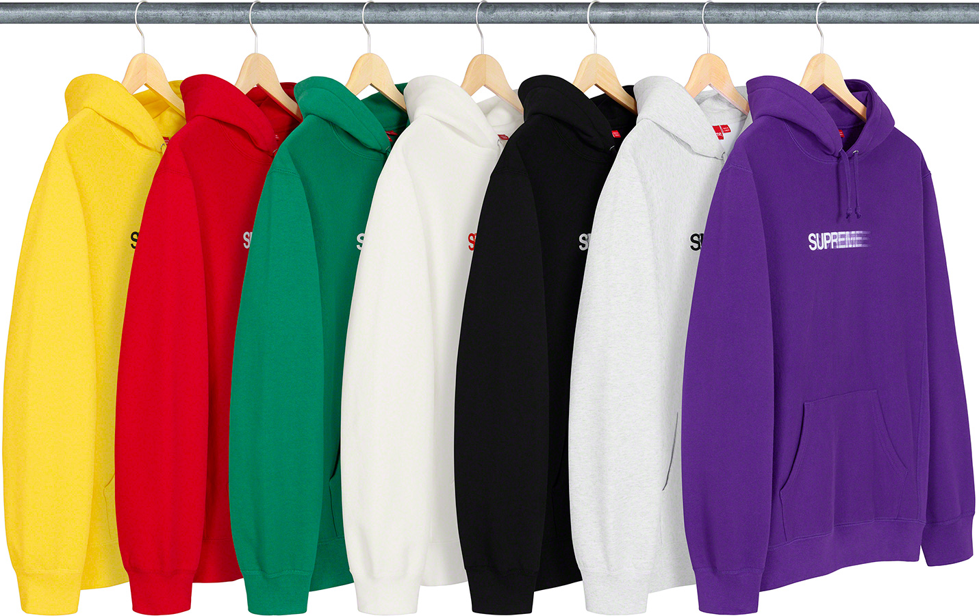 シュプリーム　Motion Logo Hooded Sweatshirt　黒S