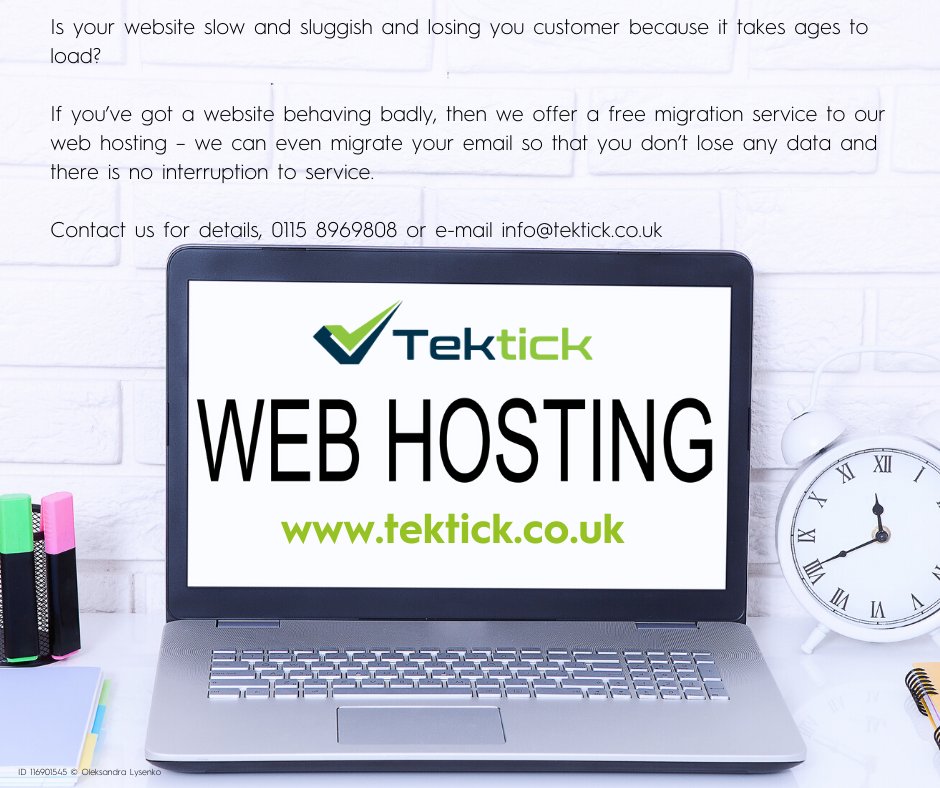 Do you have a #website behaving badly? If your website is slow to load it could be putting off potential customers, we offer a free migration service to our web hosting. #hosting #webhosting #website #development #webdevelper #SEO #Nottinghamshire #design #websitedesign