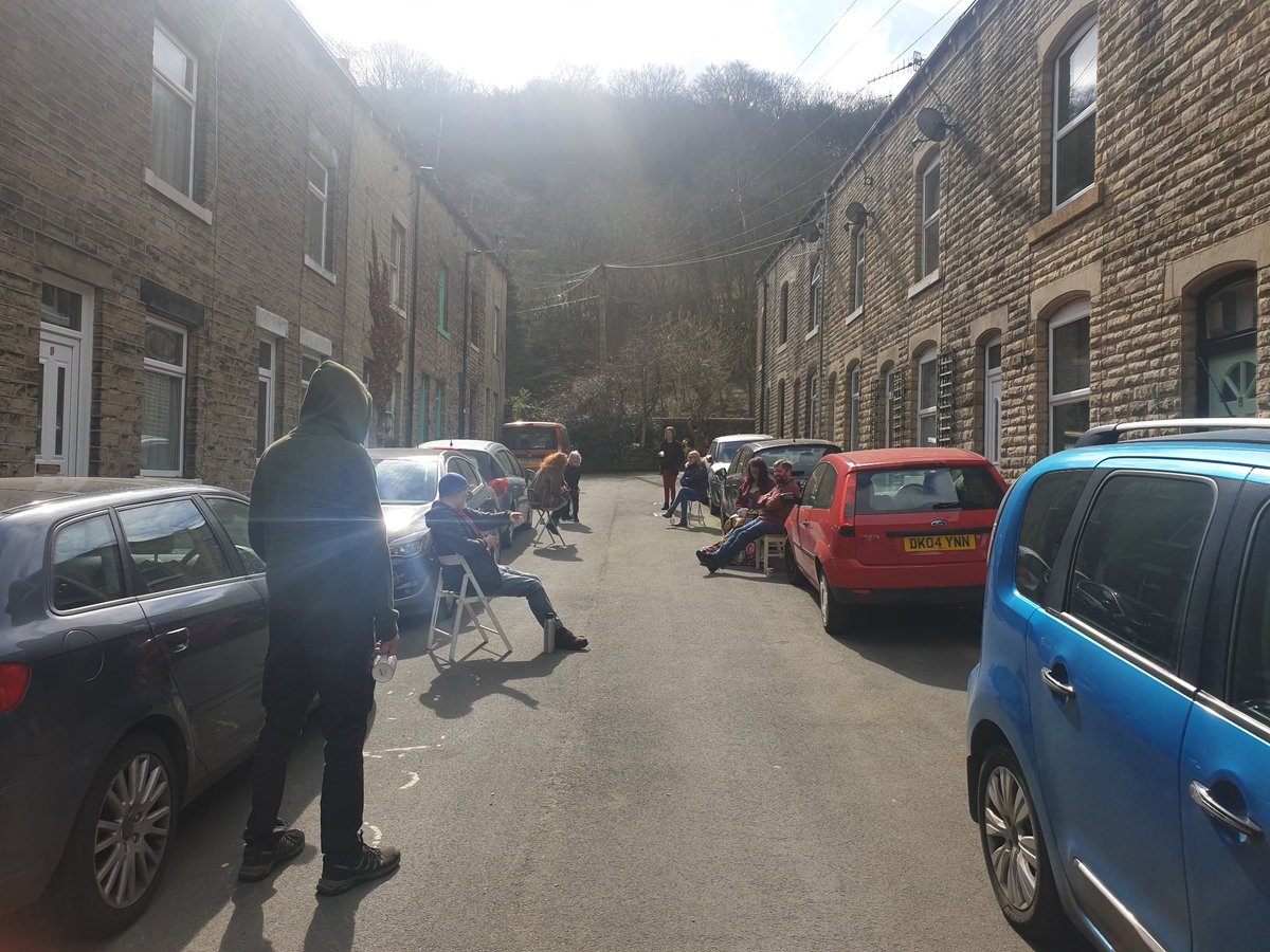 Our street now has a WhatsApp group &amp; this morning one neighbour was struggling with loneliness, so earlier we all had a socially distanced cuppa and chat together. This stuff makes a difference. #lookaftereachother