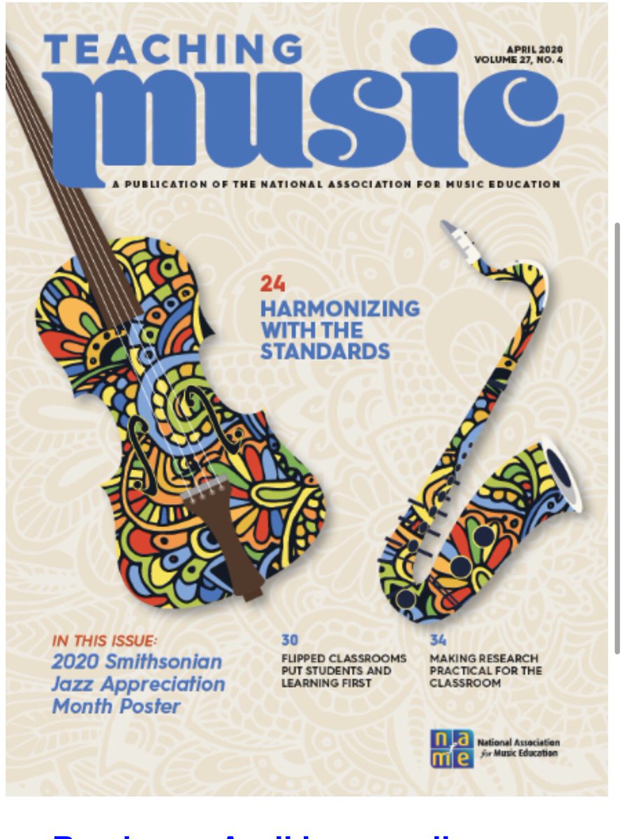 Looking for more #flippedlearning ideas @NAfME members check out this article in #teachingmusic this month that I was interviewed for! @OfficialNYSSMA @fflatbooks