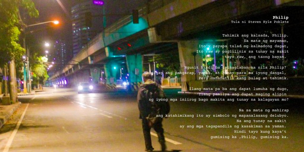 SABAKPiyu's tweet photo. [Ang tulang ito ay bahagi ng #SiningSaPanahonNgLockdown ng SABAK Artists’ Collective-PIYU.]

#SolusyongMedikalHindiMilitar
#MassTestingNowPH
#NoToVIPTesting
#SerbisyoHindiPerwisyo
#WalangSingilan https://t.co/sACMgYwaiW