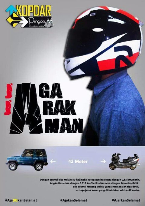#ajakanselamat #roadsafety #jagajarakjanganbandel
