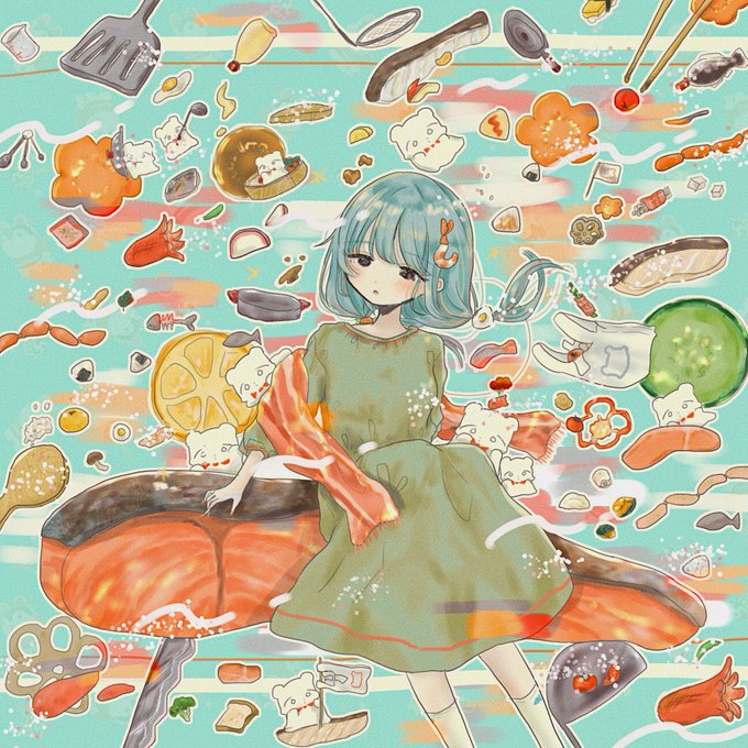 「目玉焼き ロングヘアー」のTwitter画像/イラスト(新着)｜5ページ目