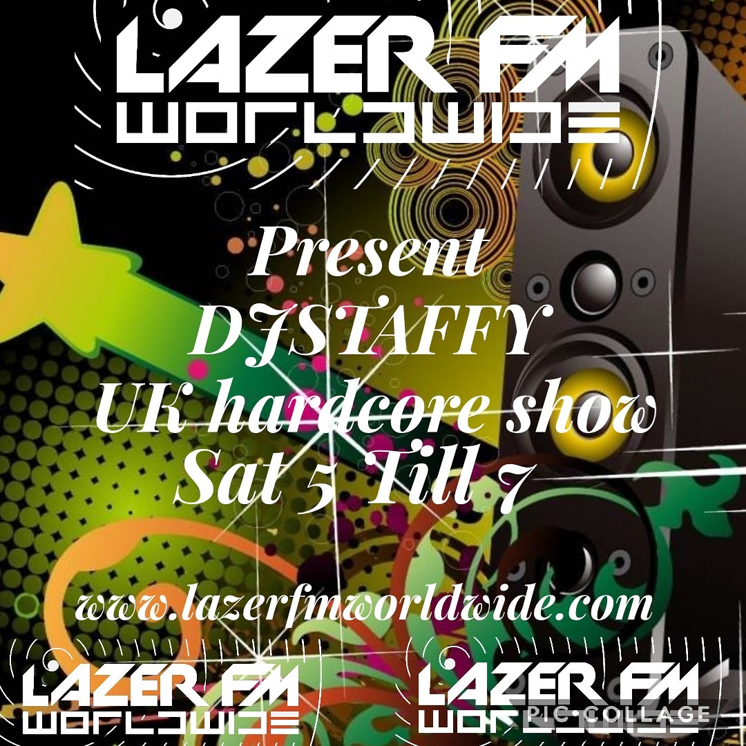 Catch me live from 5 on lazerfm chat room at lazerFMworldwide.com where u can chat to djs and other ravers come get involved also on tune in app