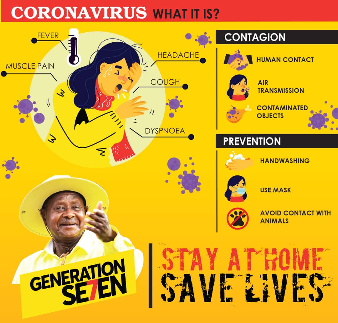 gilbert_olinga's tweet photo. As the fight against the coronavirus disease (Covid-19) intensifies, Generation Seven has suspended its countrywide activities until April 14, to avoid the spread of the pandemic. #generationSeven #StaySafeUG https://t.co/wQIovTXKjo