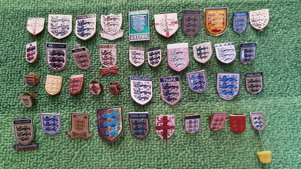  @England badges. Crests & match badges (official & unofficial)