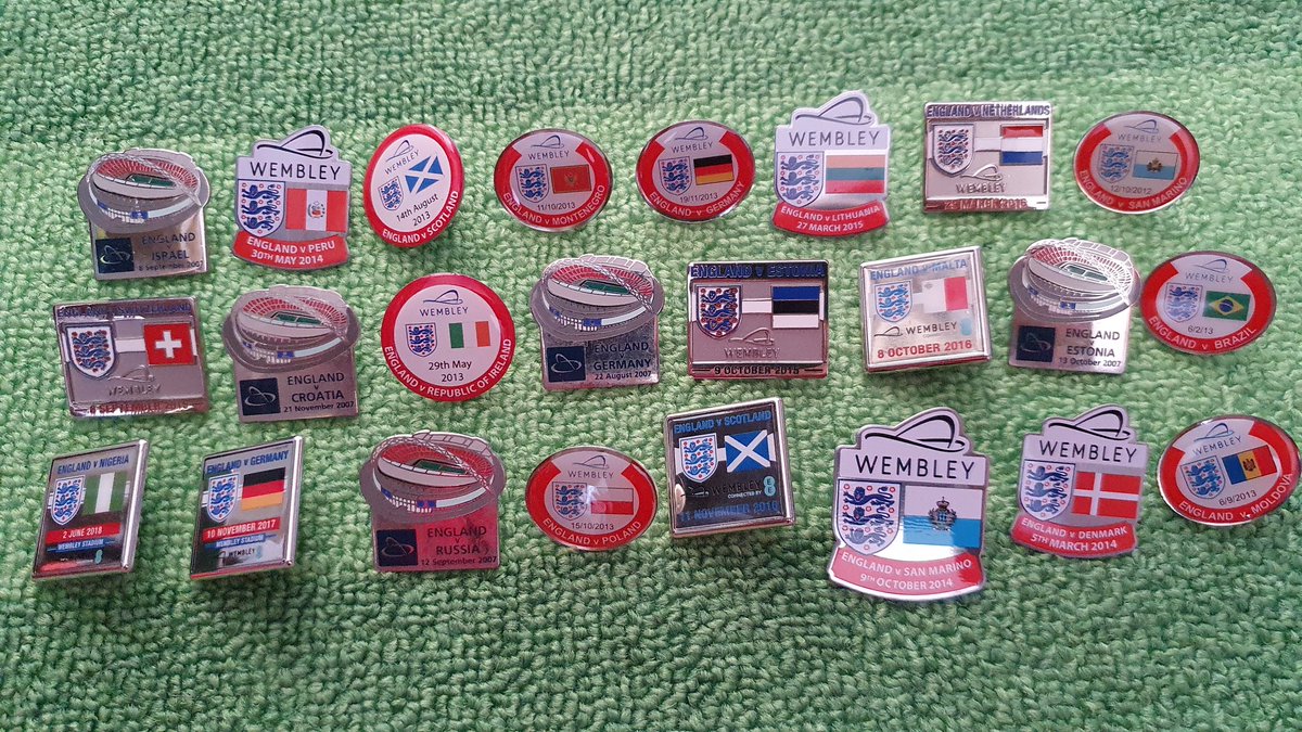 @England badges. Crests & match badges (official & unofficial)