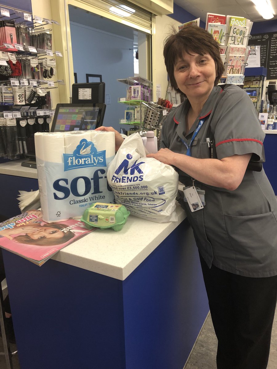 Emma Codrington (@codringtonemma) on Twitter photo A huge huge thank you to the Friends shop <a href="/MKHospital/">Milton Keynes University Hospital NHS FT</a>, Matron Liz able to get essentials including toilet roll 😍whilst she is busy supporting staff and patients - absolutely brilliant x @nicolaburnsmuir <a href="/JoeHMK/">Joe Harrison</a> A huge huge thank you to the Friends shop <a href="/MKHospital/">Milton Keynes University Hospital NHS FT</a>, Matron Liz able to get essentials including toilet roll 😍whilst she is busy supporting staff and patients - absolutely brilliant x @nicolaburnsmuir <a href="/JoeHMK/">Joe Harrison</a> 