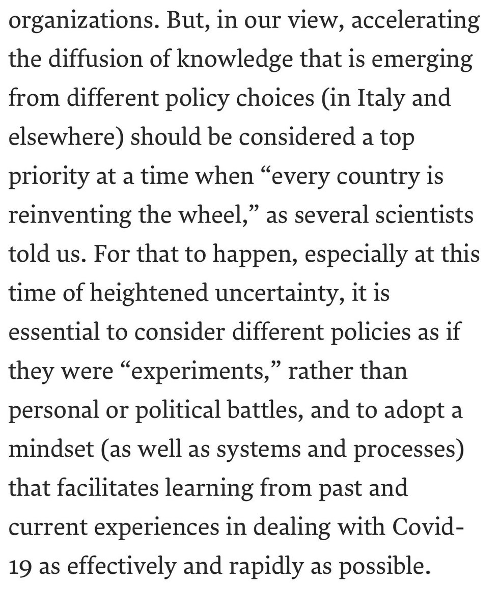 ChrisGMyers's tweet photo. In particular, they highlight the need for more rapid, effective #vicariouslearning across locales to increase the spread of effective treatment practices (and curb the “reinvention” of ineffective ones). Really well thought-out and articulated piece. https://t.co/0qWRVuDPPm