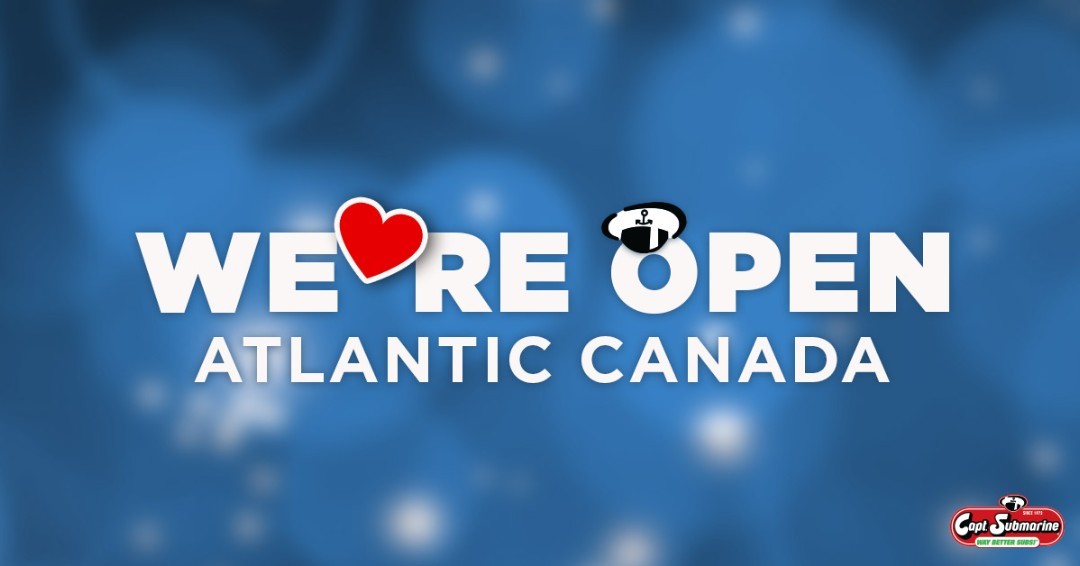 captainsub's tweet photo. Your Atlantic Canadian Sub Chain is Open for Pick Up & Delivery. You can order online and have it ready to pick up or have it delivered. Try our newest bread, Everything Bagel Crust! Visit https://t.co/WhMXkmREtm to see our menu & deals. ๐ฅ๐ง๐ #captsub #donairsub #delivery https://t.co/O828SifBpy