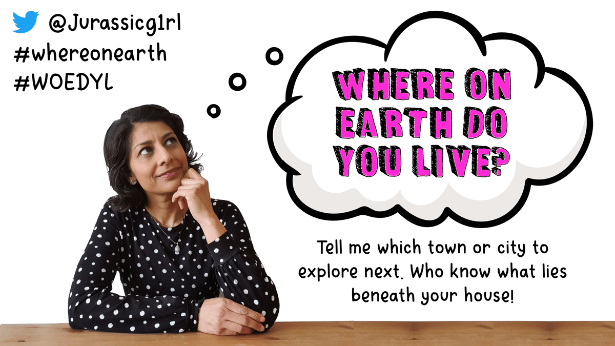 My new Youtube series Where on Earth Do You Live? launches on Monday! Without leaving my house & using some cool tech, I'll take u on an amazing journey thru deep time that is inspired by YOUR hometown! Follow me, subscribe to my YT channel & let's see #whereonearth YOU live!