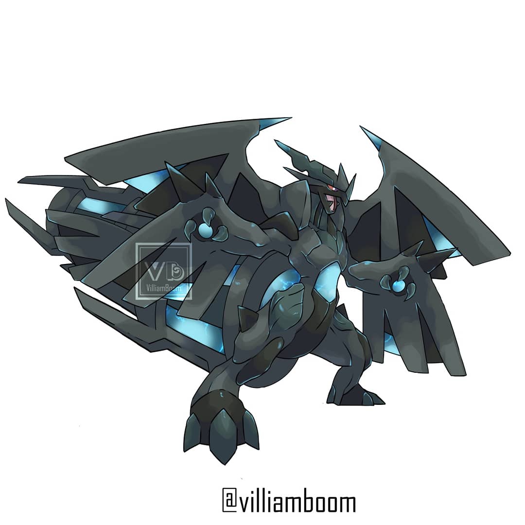 X 上的VilliamBoom：「Rayquaza X Zekrom Pokemon fusion #pokemon