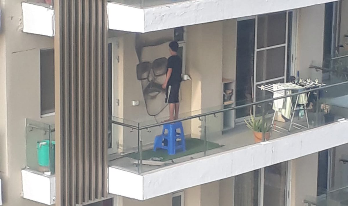 smandlavdiya's tweet image. Artistic kid enjoying #lockdown @ABPNews @RubikaLiyaquat @TOIGurgaon @virenderd