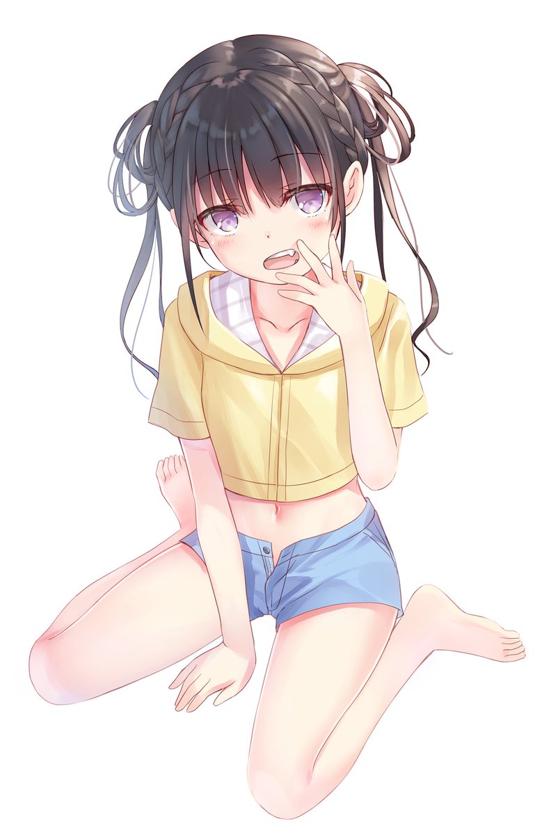 自慢の犬歯を見せてくるコ 噛まれたいです Na Ga のイラスト