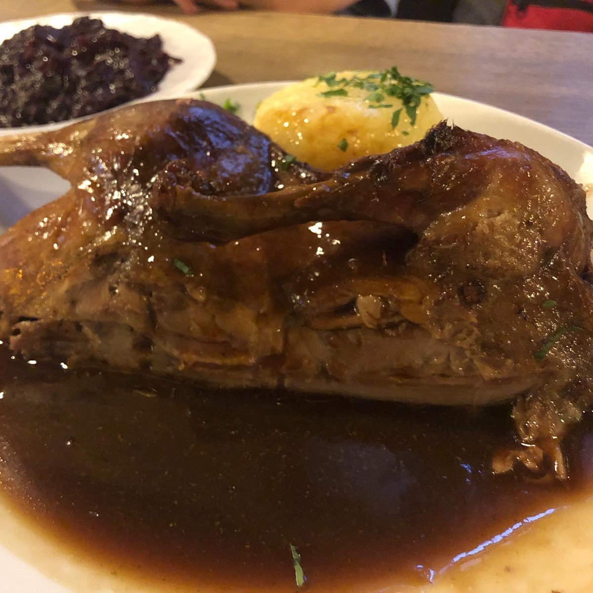 Missed my Foodie Friday post yesterday! This was an awesome welcome back meal on our last trip to #Munich! Bavarian half duck from #Augustiner Braustuben. So #delicious!
#travel #travelwithkids #travelcommunity #traveltheworld #wanderlust #foodiefriday  #foodie #travelforfood