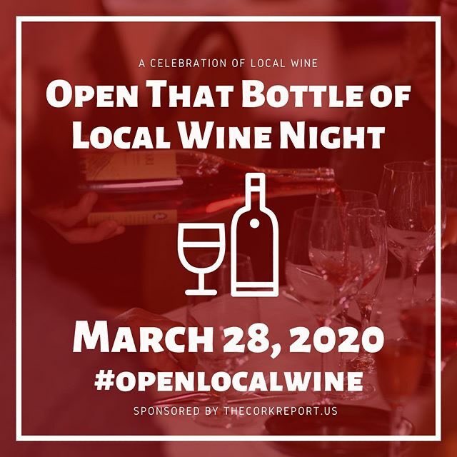 Today is the day to support your local winery! Please join us! If you need something to open, we can help out! The winery is open for pick up from noon till 5:.