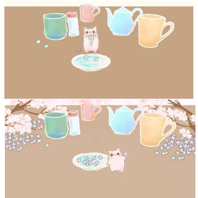 インドアお花見たくさんの可愛いキャラクターさんたちが来場して幸せいっぱいです!有り難うございます!
まだお返事出来てないリプも明日以降お返事&amp;合成させて頂きます。
なので、リプが流れてしまうことを防止するため、これからリプをする方は明日の17時までお待ち下さい。宜しくお願いします。 