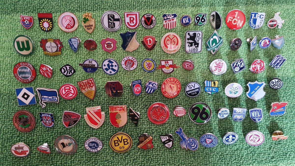 More badges from Germany.Crest badges, official badges I've bought from clubs & a few others I've picked up.