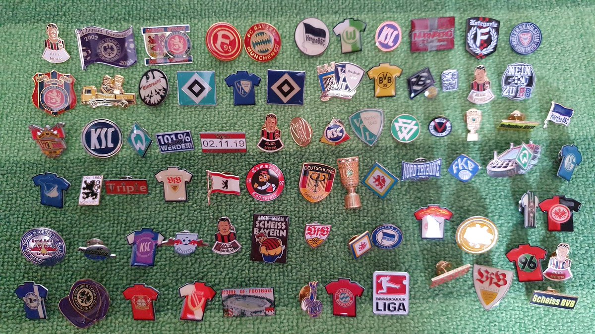 More badges from Germany.Crest badges, official badges I've bought from clubs & a few others I've picked up.