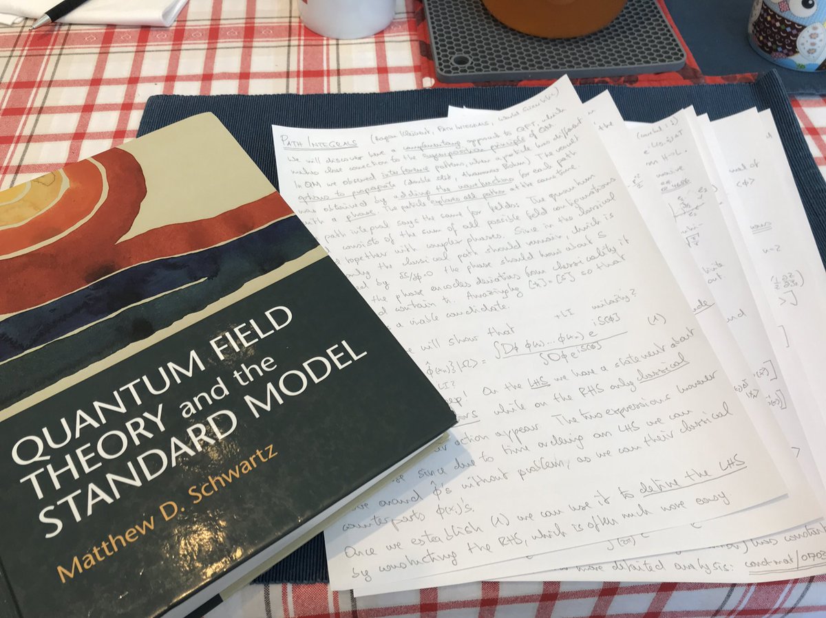 rothkopfAK's tweet image. Very excited that our @UniStavanger @UiSIMF #QuantumFielTheory class progresses well this semester thanks to motivated &amp;amp; hard working students. From next week we explore #PathIntegrals, the workhorse of non-perturbative #QFT. As always we follow the nice exposition by M. Schwartz