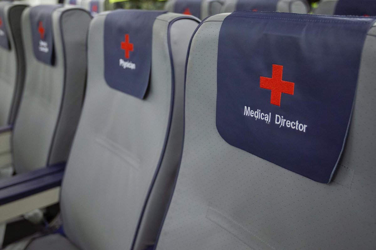 Germany activates their flying ICU plane, an Airbus A310 MedEvac, to fly corona patients from Italy to hospitals in Germany.   

The plane has a capacity of 44 beds of which 16 are for high intensive care patients, and up to 25 medical staff.