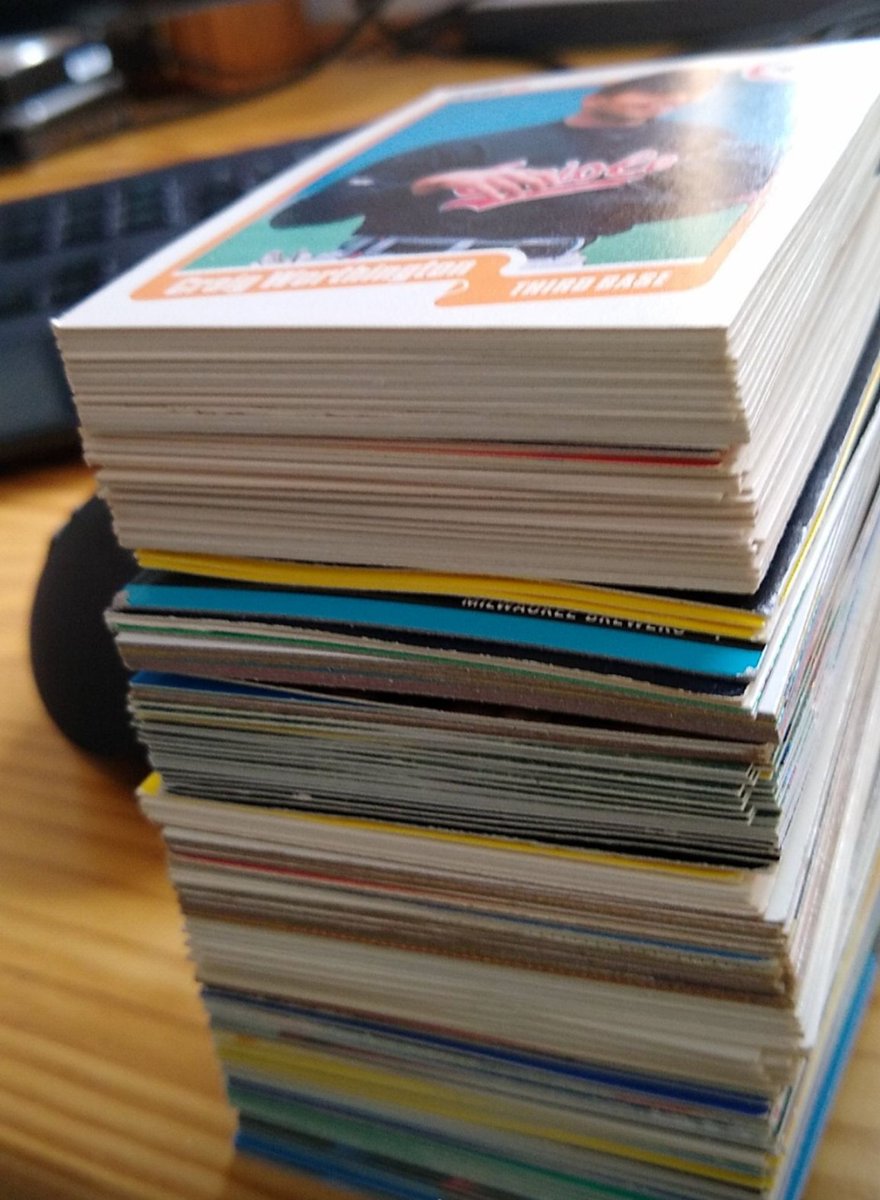 gamers_too's tweet photo. #NowIHaveTimeTo go through all of my old #BaseballCards https://t.co/PymjW6viz9