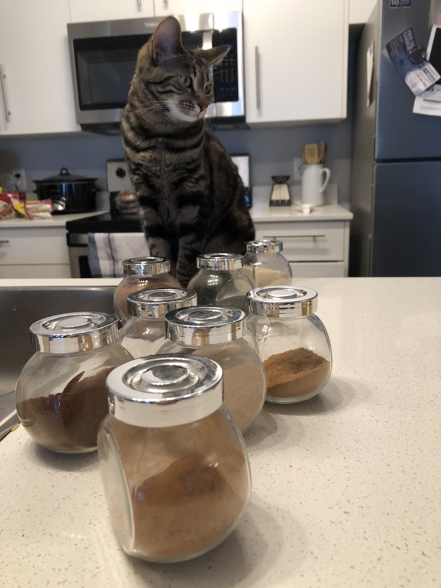 Playing guess the spice and then label it